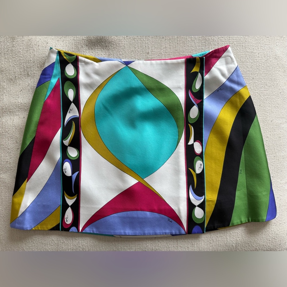 Emilio Pucci Silk Mini Skirt